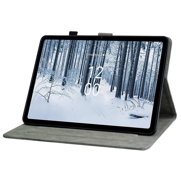 For Nokia T21 Tiger Pattern Flip Leather Tablet Case(Dark Blue) - free shipping - PMC TechLife - Order now!