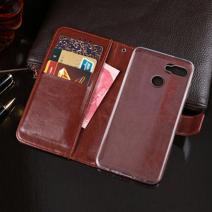 For Oukitel C11 Pro idewei  Crazy Horse Texture Horizontal Flip Leather Case with Holder & Card Slots & Wallet(Red) - More Brand by idewei | Online Shopping South Africa | PMC Jewellery | Buy Now Pay Later Mobicred