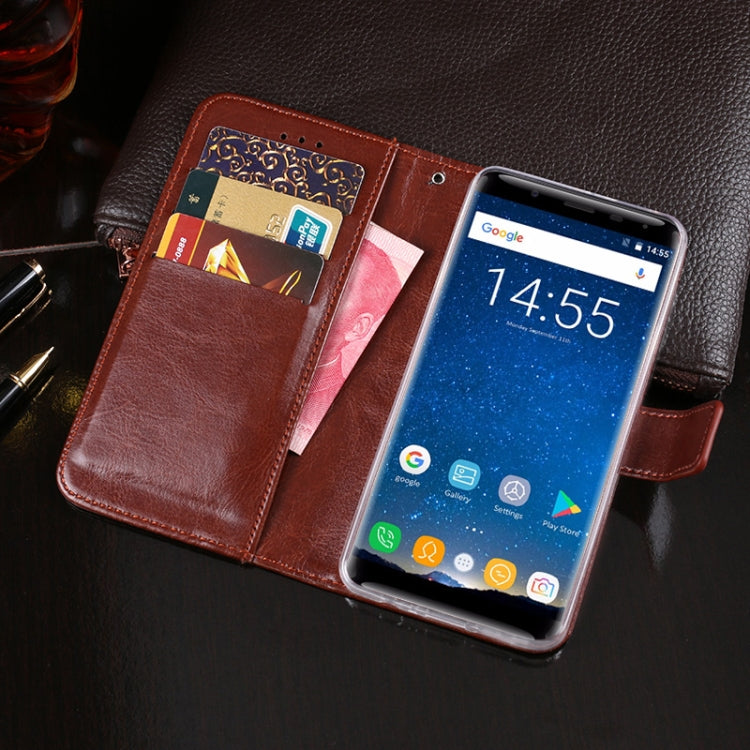 For Oukitel K5000 idewei  Crazy Horse Texture Horizontal Flip Leather Case with Holder & Card Slots & Wallet(Brown) - free shipping - PMC Jewellery - Order now!