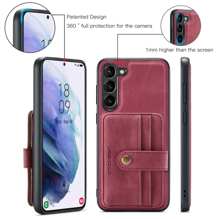 For Samsung Galaxy S24+ 5G JEEHOOD RFID Blocking Anti-Theft Magnetic Phone Case(Red) - Galaxy S24+ 5G Cases by JEEHOOD | Online Shopping South Africa | PMC Jewellery | Buy Now Pay Later Mobicred