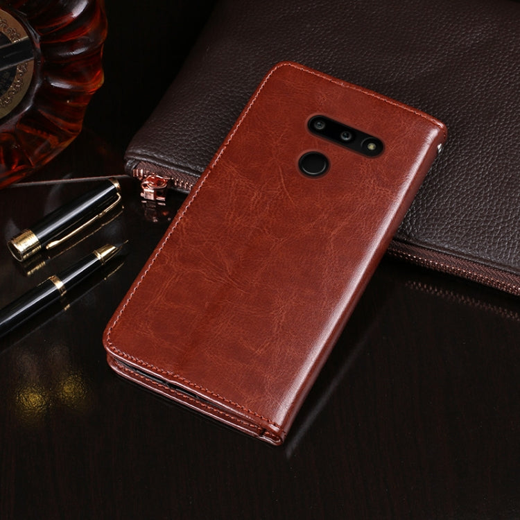 For LG G8 ThinQ idewei Crazy Horse Texture Horizontal Flip Leather Case with Holder & Card Slots & Wallet(Brown) - LG by idewei | Online Shopping South Africa | PMC Jewellery | Buy Now Pay Later Mobicred