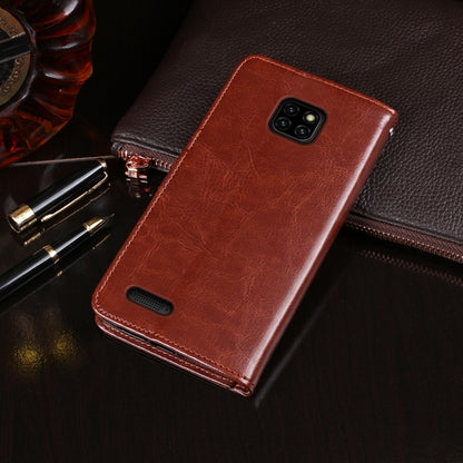 For Ulefone Note 7 idewei  Crazy Horse Texture Horizontal Flip Leather Case with Holder & Card Slots & Wallet(Brown) - More Brand by idewei | Online Shopping South Africa | PMC Jewellery | Buy Now Pay Later Mobicred