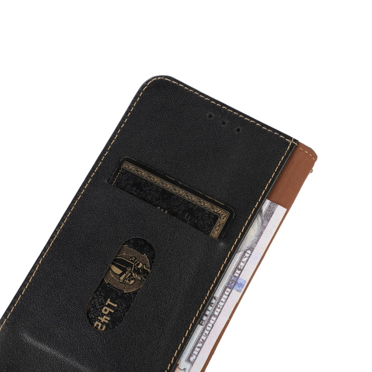 For OnePlus 11 5G KHAZNEH Nappa Top Layer Cowhide Leather Phone Case(Black) - OnePlus Cases by PMC TechLife | Online Shopping South Africa | PMC TechLife | Buy Now Pay Later Mobicred
