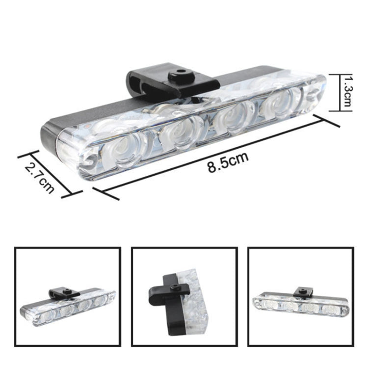4 in 1 Car 16LEDs Grille Flash Lights Warning Lights with Wireless Remote Control(White Red) - Warning Lights by PMC TechLife | Online Shopping South Africa | PMC TechLife | Buy Now Pay Later Mobicred