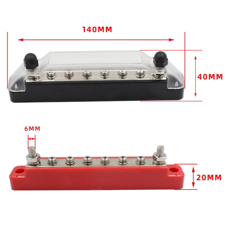 CP-0973 1 Pair 10-way B Style Power Distribution Block Terminal Studs with Terminals - Booster Cable & Clip by PMC Jewellery | Online Shopping South Africa | PMC Jewellery | Buy Now Pay Later Mobicred