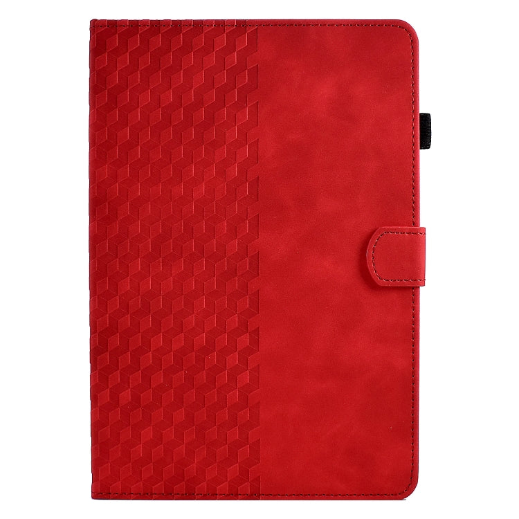 For Amazon Kindle Fire 7 2022 Rhombus Embossed Leather Tablet Case(Red) - Amazon by PMC TechLife | Online Shopping South Africa | PMC TechLife | Buy Now Pay Later Mobicred