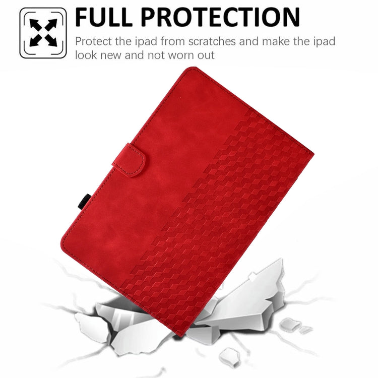For Amazon Kindle PaperWhite 5 2021 Rhombus Embossed Leather Tablet Case(Red) - Amazon by PMC TechLife | Online Shopping South Africa | PMC TechLife | Buy Now Pay Later Mobicred