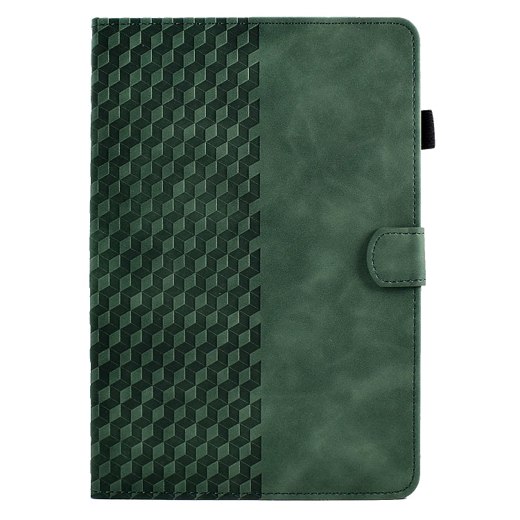 For 7.0 inch Universal Tablet Rhombus Embossed Leather Case(Green) - 7 inch by PMC TechLife | Online Shopping South Africa | PMC TechLife | Buy Now Pay Later Mobicred