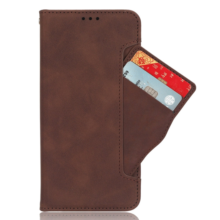 For Blackview A52 Skin Feel Calf Texture Card Slots Leather Phone Case(Brown) - More Brand by PMC Jewellery | Online Shopping South Africa | PMC Jewellery | Buy Now Pay Later Mobicred