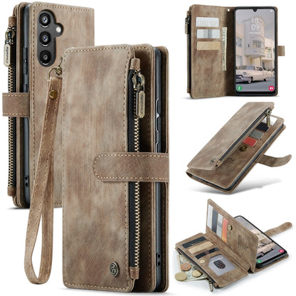 For Samsung Galaxy A34 5G CaseMe C30 Multifunctional Leather Phone Case(Brown) - Galaxy Phone Cases by CaseMe | Online Shopping South Africa | PMC Jewellery | Buy Now Pay Later Mobicred