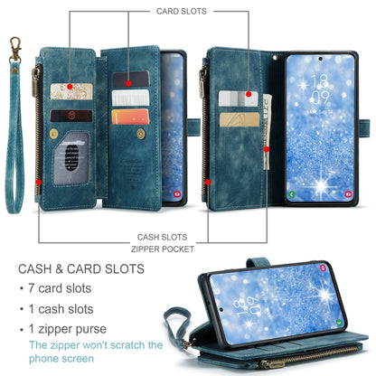 For Samsung Galaxy S23 5G CaseMe C30 Multifunctional Leather Phone Case(Blue) - Galaxy S23 5G Cases by CaseMe | Online Shopping South Africa | PMC Jewellery | Buy Now Pay Later Mobicred