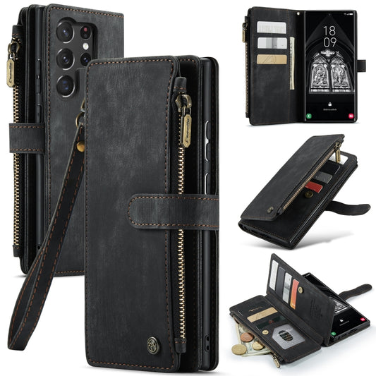 For Samsung Galaxy S23 Ultra 5G CaseMe C30 Multifunctional Leather Phone Case(Black) - Galaxy S23 Ultra 5G Cases by CaseMe | Online Shopping South Africa | PMC Jewellery | Buy Now Pay Later Mobicred