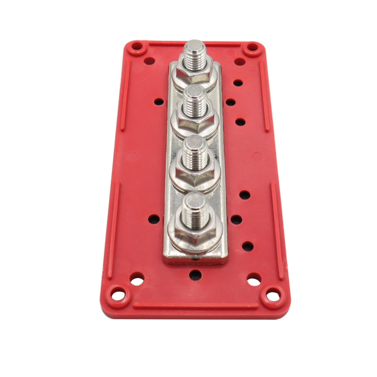 CP-3088-02 300A 48V 4-way M10 Terminal Busbar(Red) - Booster Cable & Clip by PMC TechLife | Online Shopping South Africa | PMC TechLife | Buy Now Pay Later Mobicred