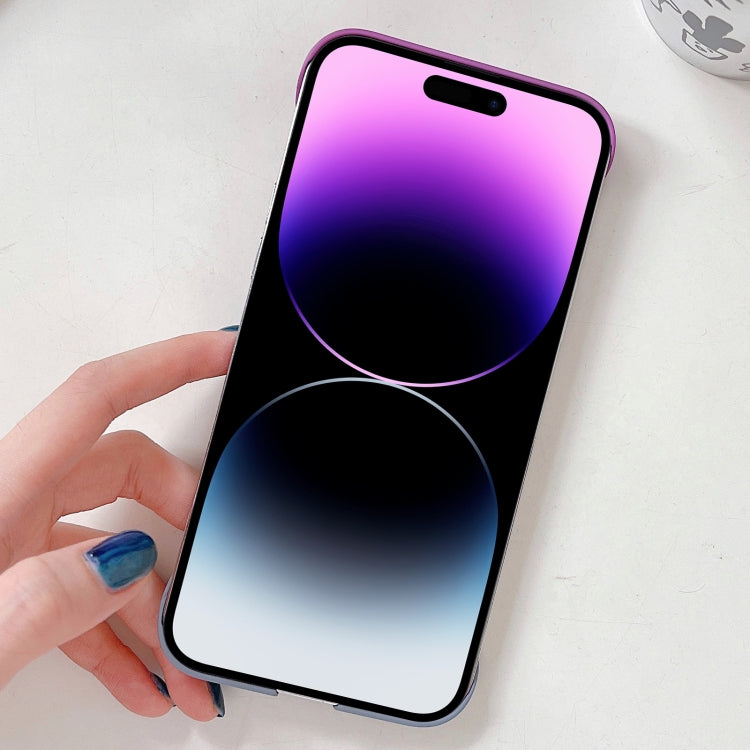 For iPhone 14 Frameless Skin Feel Gradient Phone Case(Green + Light Blue) - free shipping - PMC Jewellery - Order now!