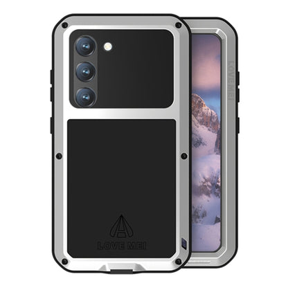 For Samsung Galaxy S23 5G LOVE MEI Metal Shockproof Life Waterproof Dustproof Phone Case(Silver) - Galaxy S23 5G Cases by LOVE MEI | Online Shopping South Africa | PMC Jewellery