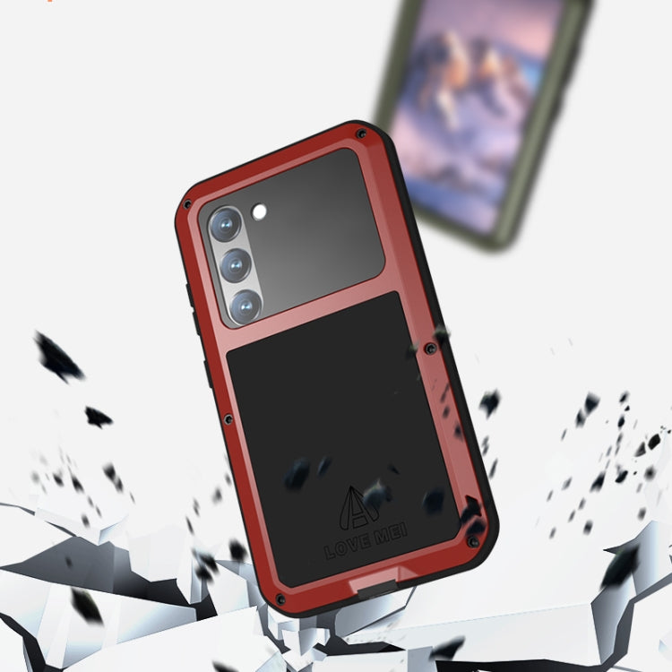 For Samsung Galaxy S23 5G LOVE MEI Metal Shockproof Life Waterproof Dustproof Phone Case(Silver) - Galaxy S23 5G Cases by LOVE MEI | Online Shopping South Africa | PMC Jewellery