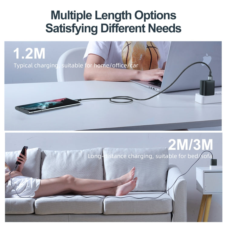 JOYROOM S-UC027A10 Extraordinary Series 3A USB-A to USB-C / Type-C Fast Charging Data Cable, Cable Length:1.2m(White) - free shipping - PMC TechLife - Order now!