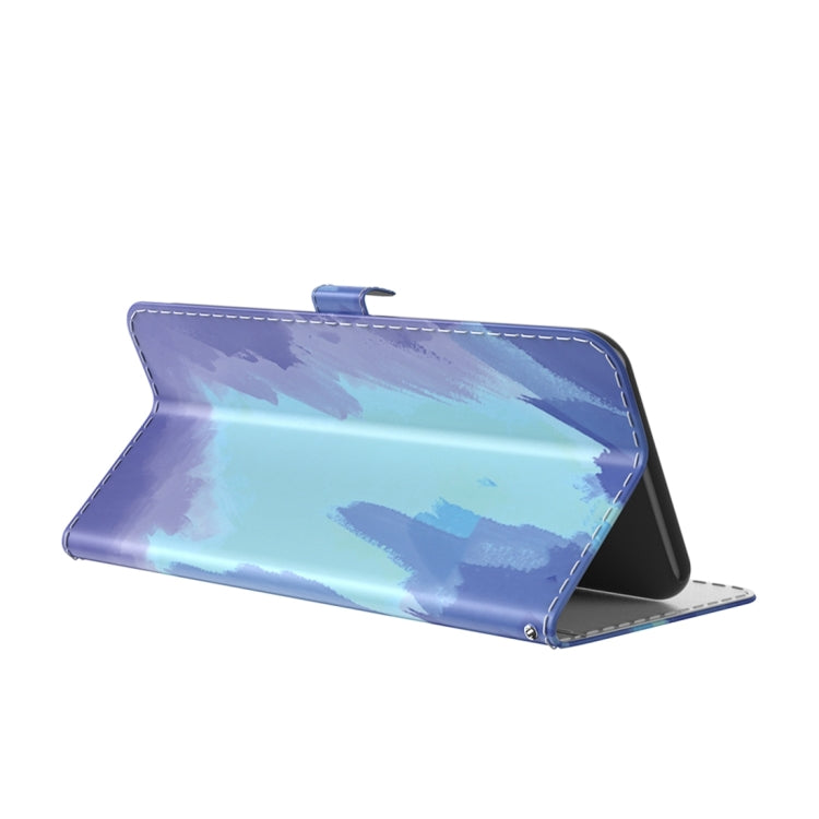 For OPPO Reno8 T 4G Watercolor Pattern Flip Leather Phone Case(Winter Snow) - OPPO Cases by PMC TechLife | Online Shopping South Africa | PMC TechLife | Buy Now Pay Later Mobicred