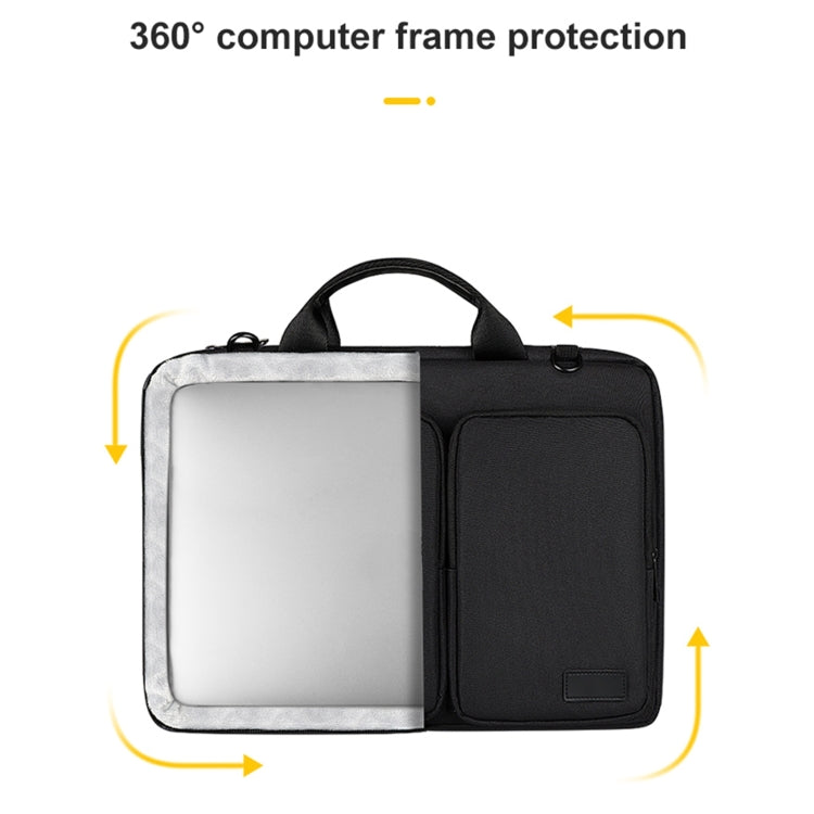 ST11 Polyester Thickened Laptop Bag, Size:14.1-15.4 inch(Black) - 15 inch by PMC Jewellery | Online Shopping South Africa | PMC Jewellery | Buy Now Pay Later Mobicred