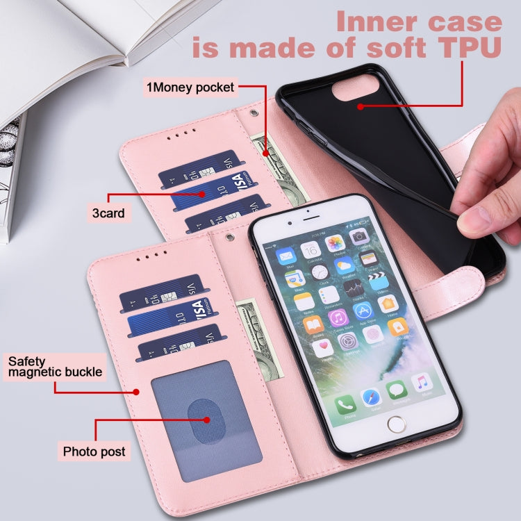 For Samsung Galaxy A34 5G Tree & Deer Pattern Pressed Printing Horizontal Flip Leather Phone Case(Pink) - Galaxy Phone Cases by PMC TechLife | Online Shopping South Africa | PMC TechLife | Buy Now Pay Later Mobicred