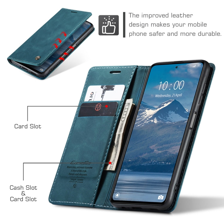 For OPPO Reno8 T 5G CaseMe 013 Multifunctional Horizontal Flip Leather Phone Case(Blue) - OPPO Cases by CaseMe | Online Shopping South Africa | PMC Jewellery | Buy Now Pay Later Mobicred