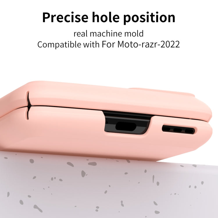 For Motorola Razr 2022 Macaron Three-piece Set Phone Case with Stylus(Pink) - Motorola Cases by PMC TechLife | Online Shopping South Africa | PMC TechLife | Buy Now Pay Later Mobicred