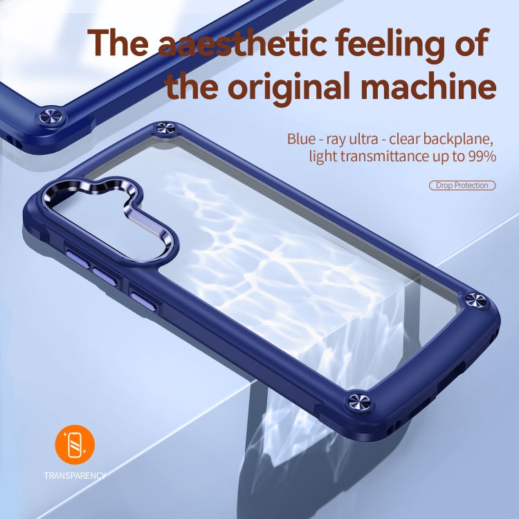 For Samsung Galaxy S24 5G TPU + PC Lens Protection Phone Case(Blue) - Galaxy S24 5G Cases by PMC TechLife | Online Shopping South Africa | PMC TechLife