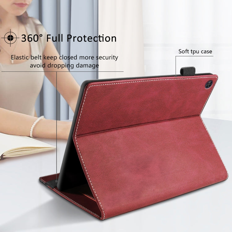 For Huawei MatePad SE Splicing Series Tablet Leather Case(Red) - Huawei by PMC TechLife | Online Shopping South Africa | PMC TechLife | Buy Now Pay Later Mobicred