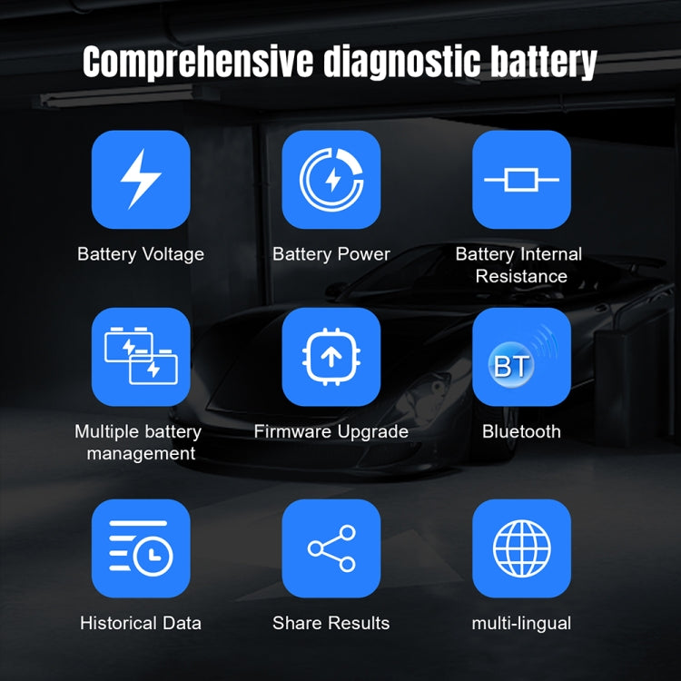 KONNWEI BK200 6V/12V/24V Car Bluetooth Battery Tester(Silver) - Electronic Test by KONNWEI | Online Shopping South Africa | PMC TechLife | Buy Now Pay Later Mobicred