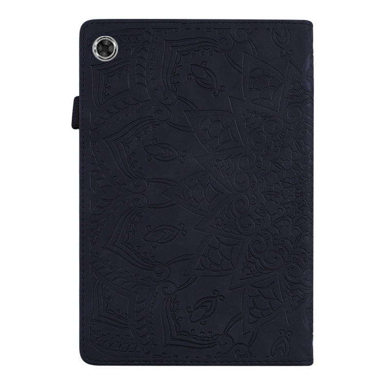For Lenovo Tab M10 Plus 10.6 3rd Gen 2022 Calf Texture Embossed Flip Leather Tablet Case(Black) - Lenovo by PMC TechLife | Online Shopping South Africa | PMC TechLife | Buy Now Pay Later Mobicred