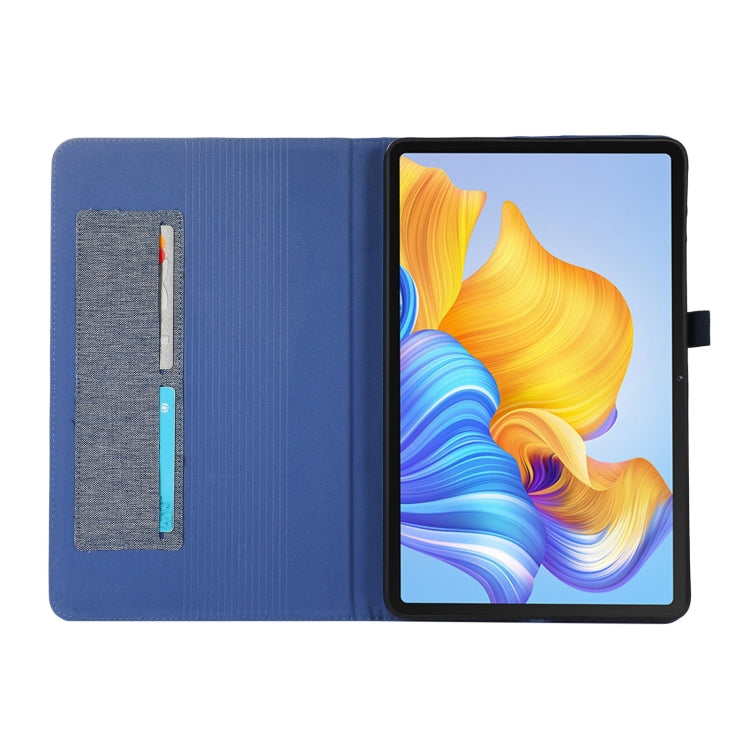 For Honor Pad 9 Pro / V8 Pro Fabric Leather Tablet Case(Blue) - Honor by PMC TechLife | Online Shopping South Africa | PMC TechLife | Buy Now Pay Later Mobicred