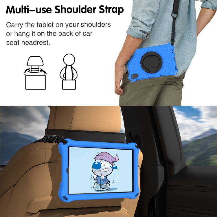 For Huawei MediaPad M5 Lite 8 Spider King Silicone Protective Tablet Case(Blue) - Huawei by PMC TechLife | Online Shopping South Africa | PMC TechLife | Buy Now Pay Later Mobicred