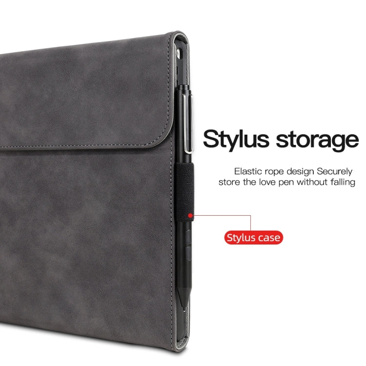For Microsoft Surface Pro 8 Sheepskin All-Inclusive Shockproof Protective Case with Power Bag(Brown) - Others by PMC TechLife | Online Shopping South Africa | PMC TechLife | Buy Now Pay Later Mobicred