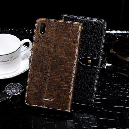 For Wiko Y50 idewei Crocodile Texture Horizontal Flip Leather Case with Holder & Card Slots & Wallet(Black) - Wiko by idewei | Online Shopping South Africa | PMC Jewellery | Buy Now Pay Later Mobicred