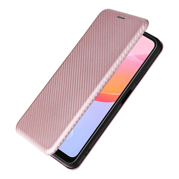 For Blackview A85 Carbon Fiber Texture Flip Leather Phone Case(Pink) - More Brand by PMC Jewellery | Online Shopping South Africa | PMC Jewellery | Buy Now Pay Later Mobicred