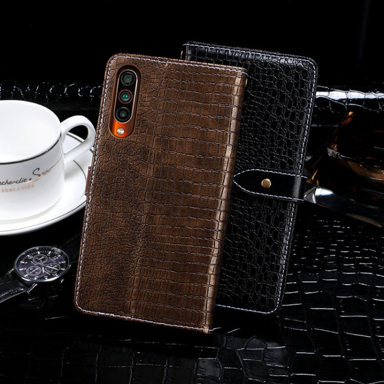 For Meizu 16T idewei Crocodile Texture Horizontal Flip Leather Case with Holder & Card Slots & Wallet(Black) - Meizu by idewei | Online Shopping South Africa | PMC Jewellery | Buy Now Pay Later Mobicred