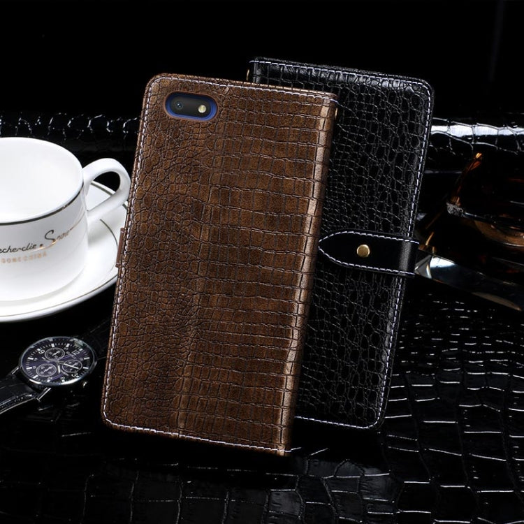 For Alcatel 1V (2019) idewei Crocodile Texture Horizontal Flip Leather Case with Holder & Card Slots & Wallet(Dark Blue) - More Brand by idewei | Online Shopping South Africa | PMC Jewellery | Buy Now Pay Later Mobicred