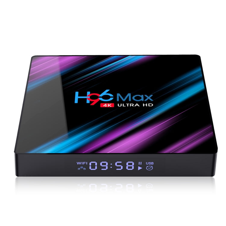 H96 Max-3318 4K Ultra HD Android TV Box with Remote Controller, Android 10.0, RK3318 Quad-Core 64bit Cortex-A53, 4GB+64GB, Support TF Card / USBx2 / AV / Ethernet, Plug Specification:US Plug - RK3318 by PMC Jewellery | Online Shopping South Africa | PMC Jewellery | Buy Now Pay Later Mobicred