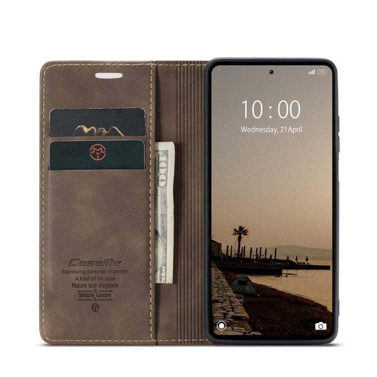 For Xiaomi Redmi Note 12 4G Global CaseMe 013 Multifunctional Horizontal Flip Leather Phone Case(Coffee) - Xiaomi Cases by CaseMe | Online Shopping South Africa | PMC Jewellery | Buy Now Pay Later Mobicred