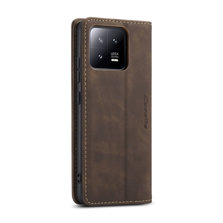 For Xiaomi 13 CaseMe 013 Multifunctional Horizontal Flip Leather Phone Case(Coffee) - Xiaomi Cases by CaseMe | Online Shopping South Africa | PMC Jewellery | Buy Now Pay Later Mobicred