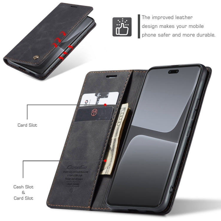 For Xiaomi 13 Lite CaseMe 013 Multifunctional Horizontal Flip Leather Phone Case(Black) - Xiaomi Cases by CaseMe | Online Shopping South Africa | PMC Jewellery | Buy Now Pay Later Mobicred