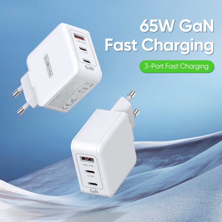 DUZZONA T9 65W Dual USB-C / Type-C+USB GaN Fast Charger, Specification:EU Plug - free shipping - PMC TechLife - Order now!