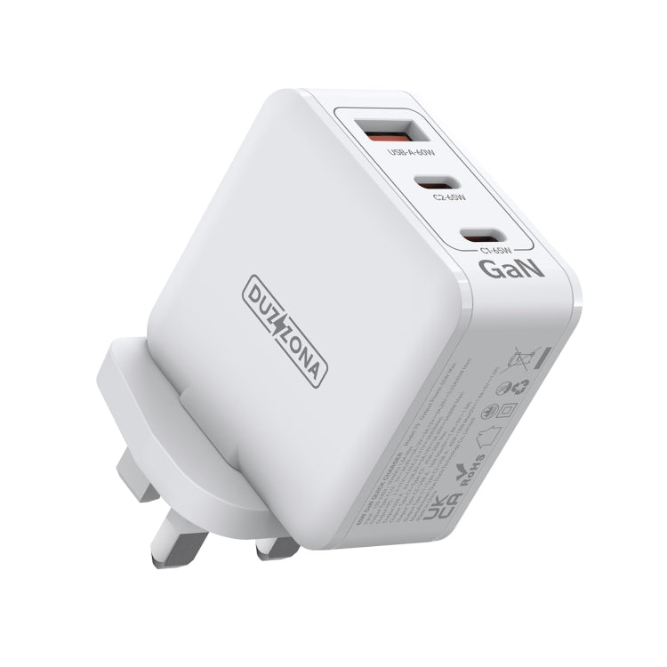 DUZZONA T9 65W Dual USB-C / Type-C+USB GaN Fast Charger, Specification:UK Plug - free shipping - PMC Jewellery - Order now!