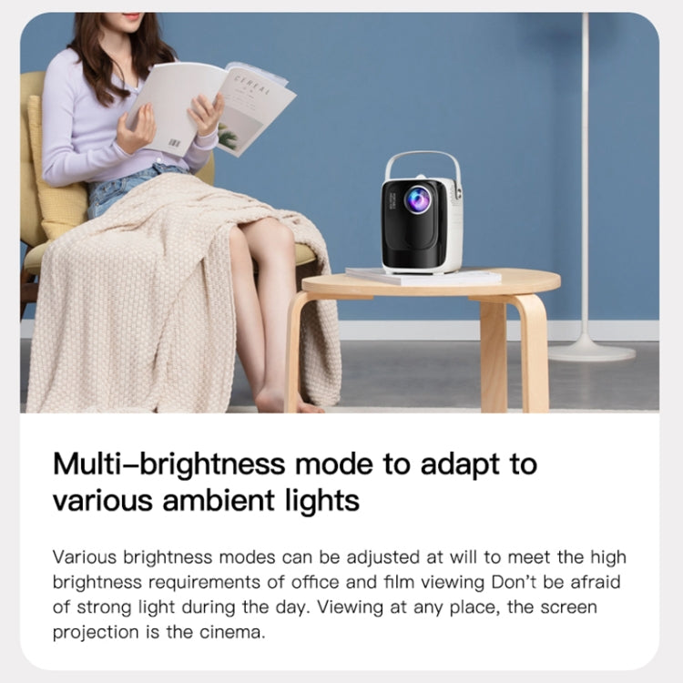 A007 Portable 1280 x 720 HD 113 ANSI Smart LED Projector, Plug:US Plug(Black) - Mini Projector by PMC TechLife | Online Shopping South Africa | PMC TechLife | Buy Now Pay Later Mobicred