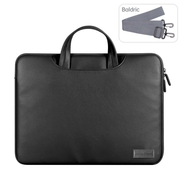 Waterproof PU Laptop Bag Inner Bag, Size:15 inch(Black) - Other by PMC Jewellery | Online Shopping South Africa | PMC Jewellery | Buy Now Pay Later Mobicred