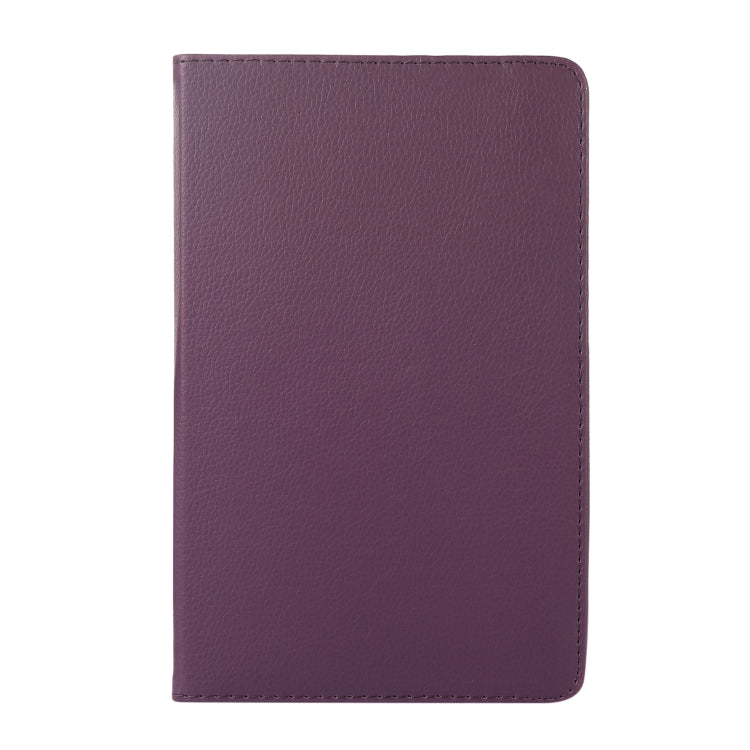 For Lenovo Tab M9 360 Degree Rotation Litchi Texture Tablet Leather Case with Holder(Purple) - Lenovo by PMC Jewellery | Online Shopping South Africa | PMC Jewellery | Buy Now Pay Later Mobicred