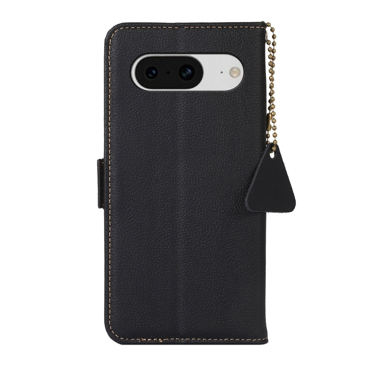 For Google Pixel 8 Side-Magnetic TJ Genuine Leather RFID Phone Case(Black) - free shipping - PMC TechLife - Order now!