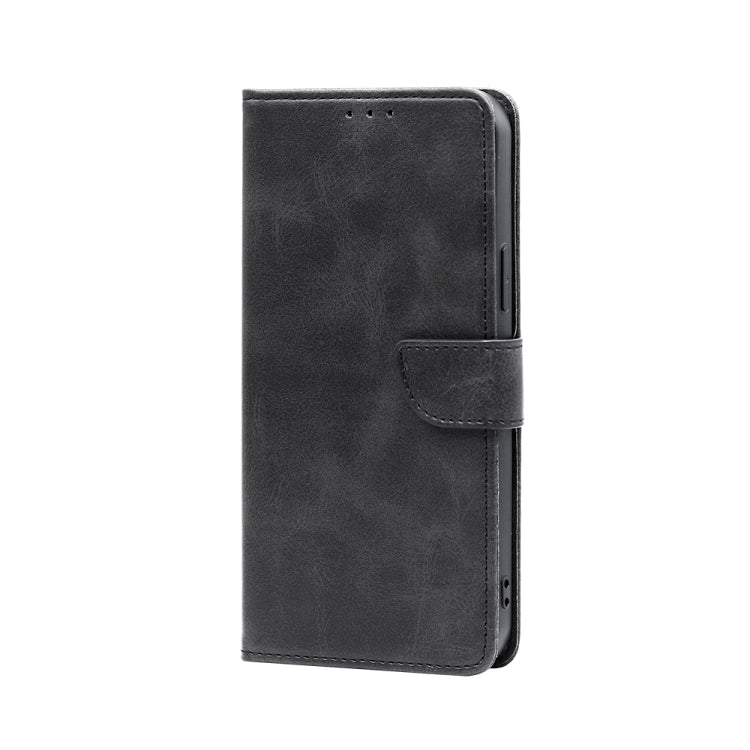 For Blackview A85 Calf Texture Buckle Flip Leather Phone Case(Black) - More Brand by PMC Jewellery | Online Shopping South Africa | PMC Jewellery