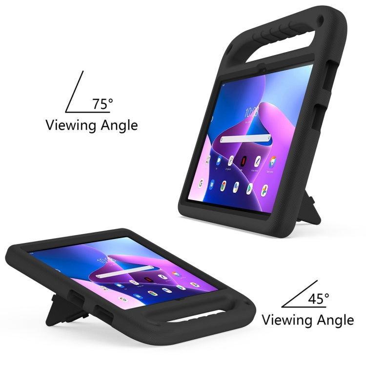 For Lenovo Tab M10 3rd Gen Handle EVA Shockproof Tablet Case with Holder(Black) - Lenovo by PMC TechLife | Online Shopping South Africa | PMC TechLife | Buy Now Pay Later Mobicred