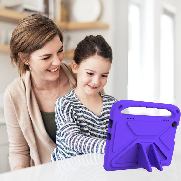For Lenovo Tab M10 3rd Gen Handle EVA Shockproof Tablet Case with Holder(Purple) - Lenovo by PMC TechLife | Online Shopping South Africa | PMC TechLife | Buy Now Pay Later Mobicred
